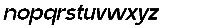 Mortane Italic Font LOWERCASE