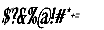 Mortgage Italic Font OTHER CHARS