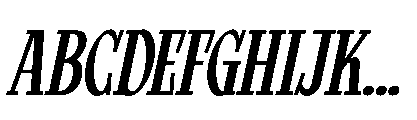 Mortgage Italic Font UPPERCASE