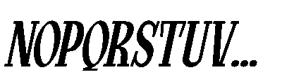 Mortgage Italic Font UPPERCASE