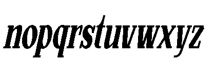 Mortgage Italic Font LOWERCASE