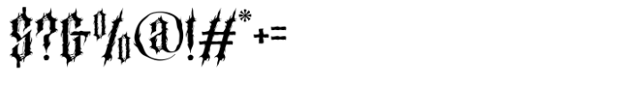 Mortir Death Metal Font OTHER CHARS