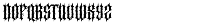 Mortir Death Metal Font UPPERCASE
