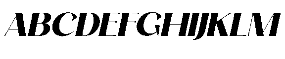 Morv Oblique Font UPPERCASE