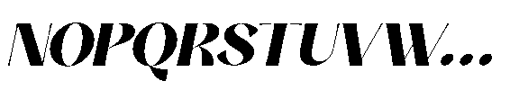 Morv Oblique Font UPPERCASE
