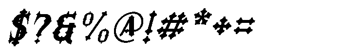 Morvaine Bold Italic Font OTHER CHARS