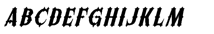 Morvaine Bold Italic Font UPPERCASE