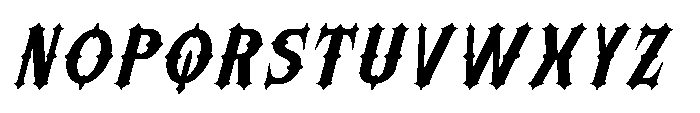 Morvaine Bold Italic Font UPPERCASE
