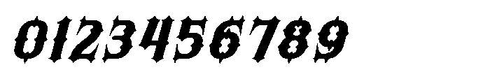 Morvaine Extra Bold Italic Font OTHER CHARS