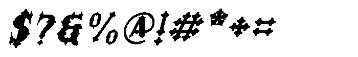 Morvaine Extra Bold Italic Font OTHER CHARS