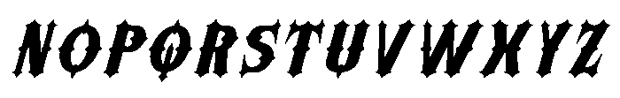 Morvaine Extra Bold Italic Font UPPERCASE