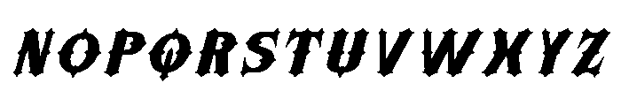 Morvaine Extra Bold Italic Font LOWERCASE