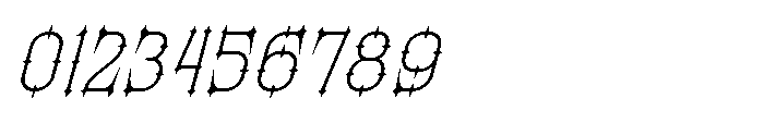 Morvaine Light Italic Font OTHER CHARS