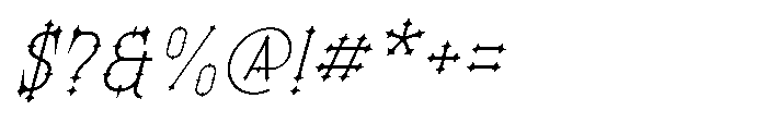 Morvaine Light Italic Font OTHER CHARS