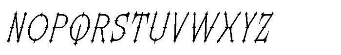 Morvaine Light Italic Font UPPERCASE
