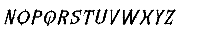 Morvaine Medium Italic Font LOWERCASE