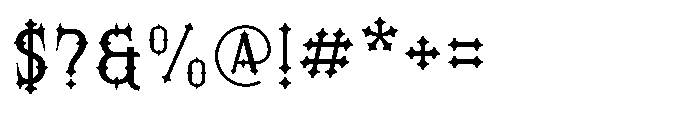 Morvaine Medium Font OTHER CHARS