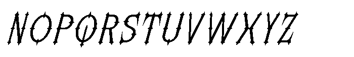 Morvaine Regular Italic Font UPPERCASE