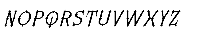 Morvaine Regular Italic Font LOWERCASE