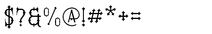 Morvaine Regular Font OTHER CHARS