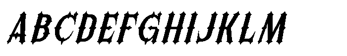 Morvaine Semi Bold Italic Font UPPERCASE