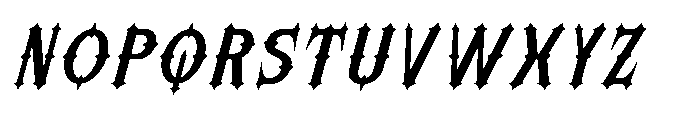 Morvaine Semi Bold Italic Font UPPERCASE