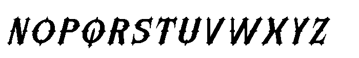 Morvaine Semi Bold Italic Font LOWERCASE