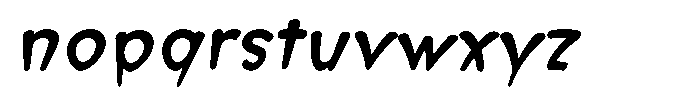 Morvara Bold Italic Font LOWERCASE