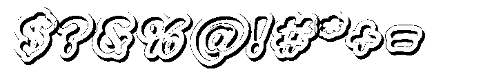 Morvara Engrave Italic Font OTHER CHARS
