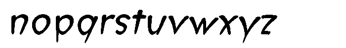Morvara Italic Font LOWERCASE