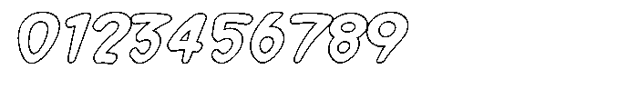 Morvara Outline Bold Italic Font OTHER CHARS
