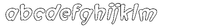 Morvara Outline Bold Italic FONT