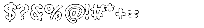 Morvara Outline Bold Font OTHER CHARS