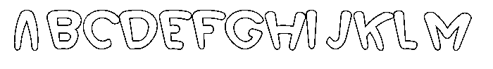 Morvara Outline Bold Font UPPERCASE