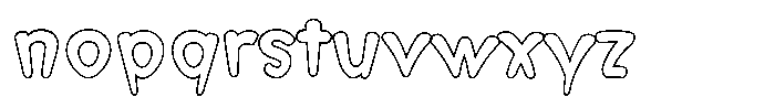 Morvara Outline Bold Font LOWERCASE