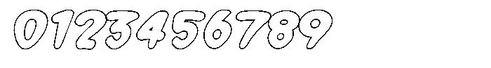Morvara Outline Extra Bold Italic Font OTHER CHARS