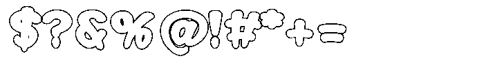 Morvara Outline Extra Bold Font OTHER CHARS
