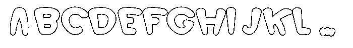 Morvara Outline Extra Bold Font UPPERCASE