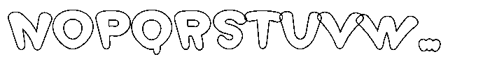Morvara Outline Extra Bold Font UPPERCASE