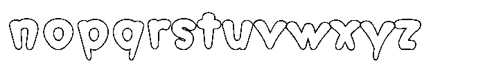 Morvara Outline Extra Bold Font LOWERCASE