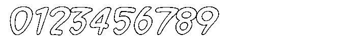 Morvara Outline Italic Font OTHER CHARS