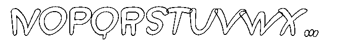 Morvara Outline Italic Font UPPERCASE