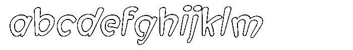Morvara Outline Italic FONT