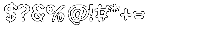 Morvara Outline Regular Font OTHER CHARS