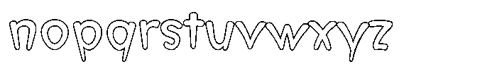 Morvara Outline Regular Font LOWERCASE