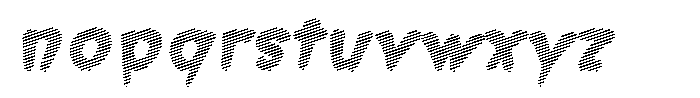 Morvara Scribe Extra Bold Italic Font LOWERCASE