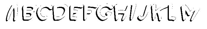 Morvara Shadow Bold Italic Font UPPERCASE