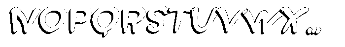Morvara Shadow Bold Italic Font UPPERCASE