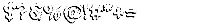 Morvara Shadow Bold Font OTHER CHARS