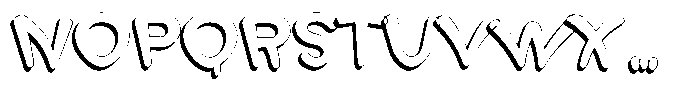 Morvara Shadow Bold Font UPPERCASE